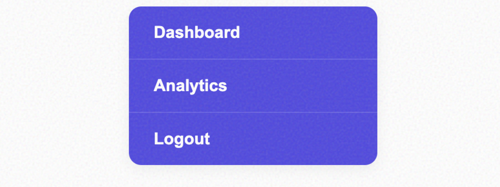 Vertical Button Group