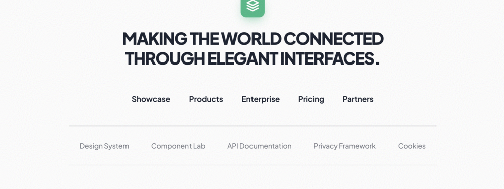 Comprehensive Centered Footer