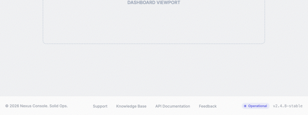 Admin Dashboard Footer