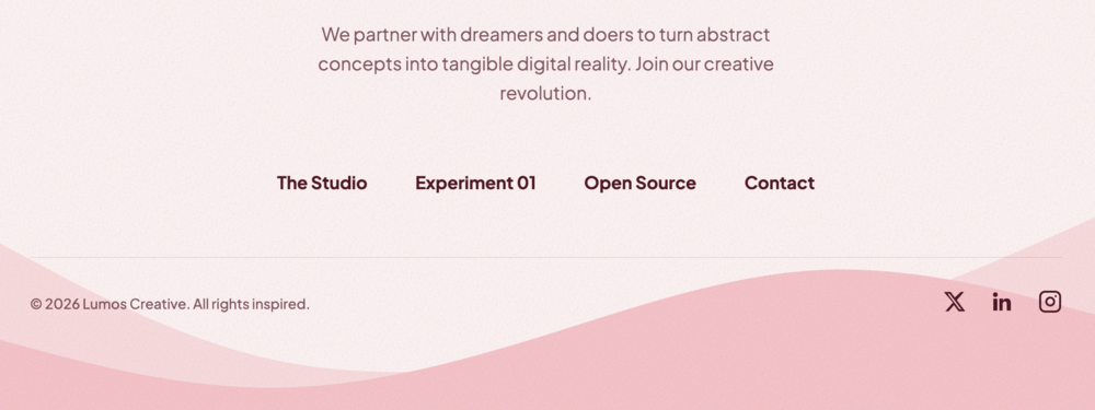 Creative Illustration Footer