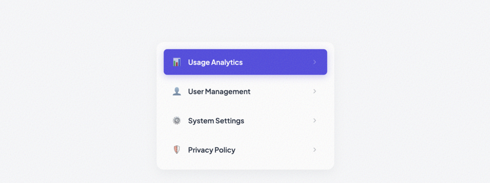 Clickable Navigation List