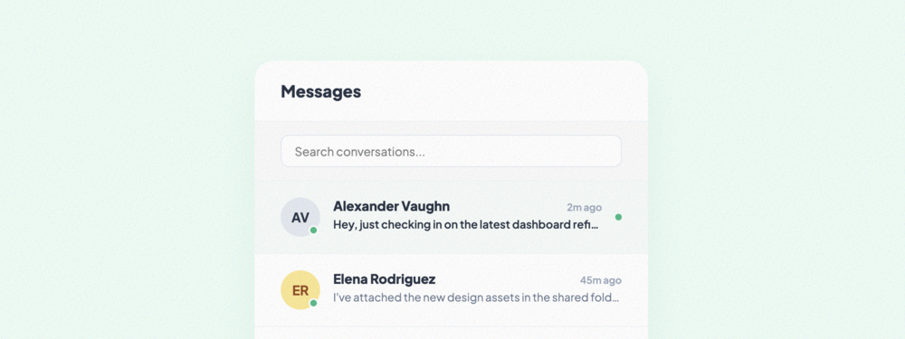 Message Thread List