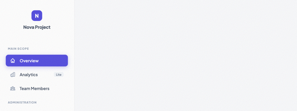 Sidebar Menu List