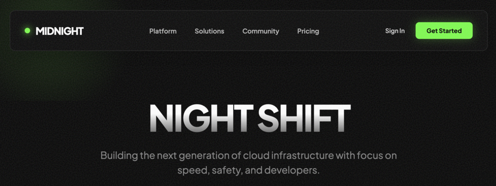 Midnight Pro Navbar (Dark Mode)