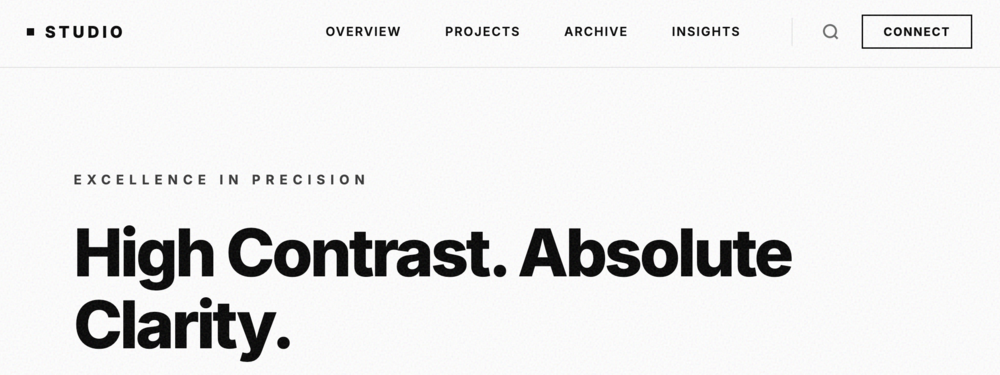 Monochrome Tech Navbar