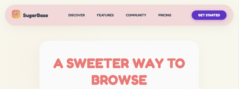 Playful Candy Navbar