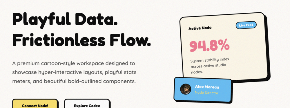 Cartoon Style UI Kit Preview