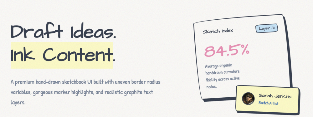 Hand-Drawn UI Kit Preview