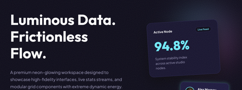 Vibrant Energy UI Kit Preview